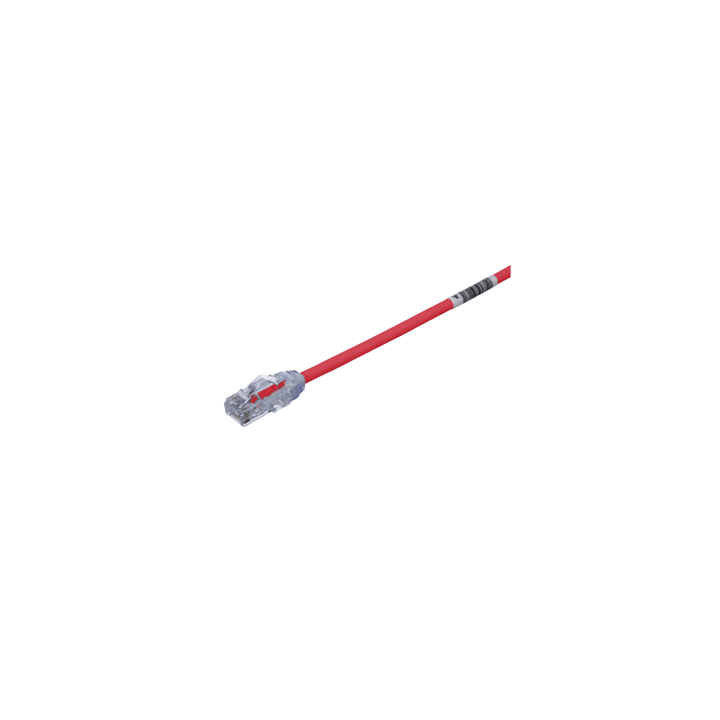 CABLE DE PARCHEO UTP CAT6A, CM/LSZH, DIAMETRO REDUCIDO (28AWG), COLOR ROJO, 4.57 METROS (15 PIES)