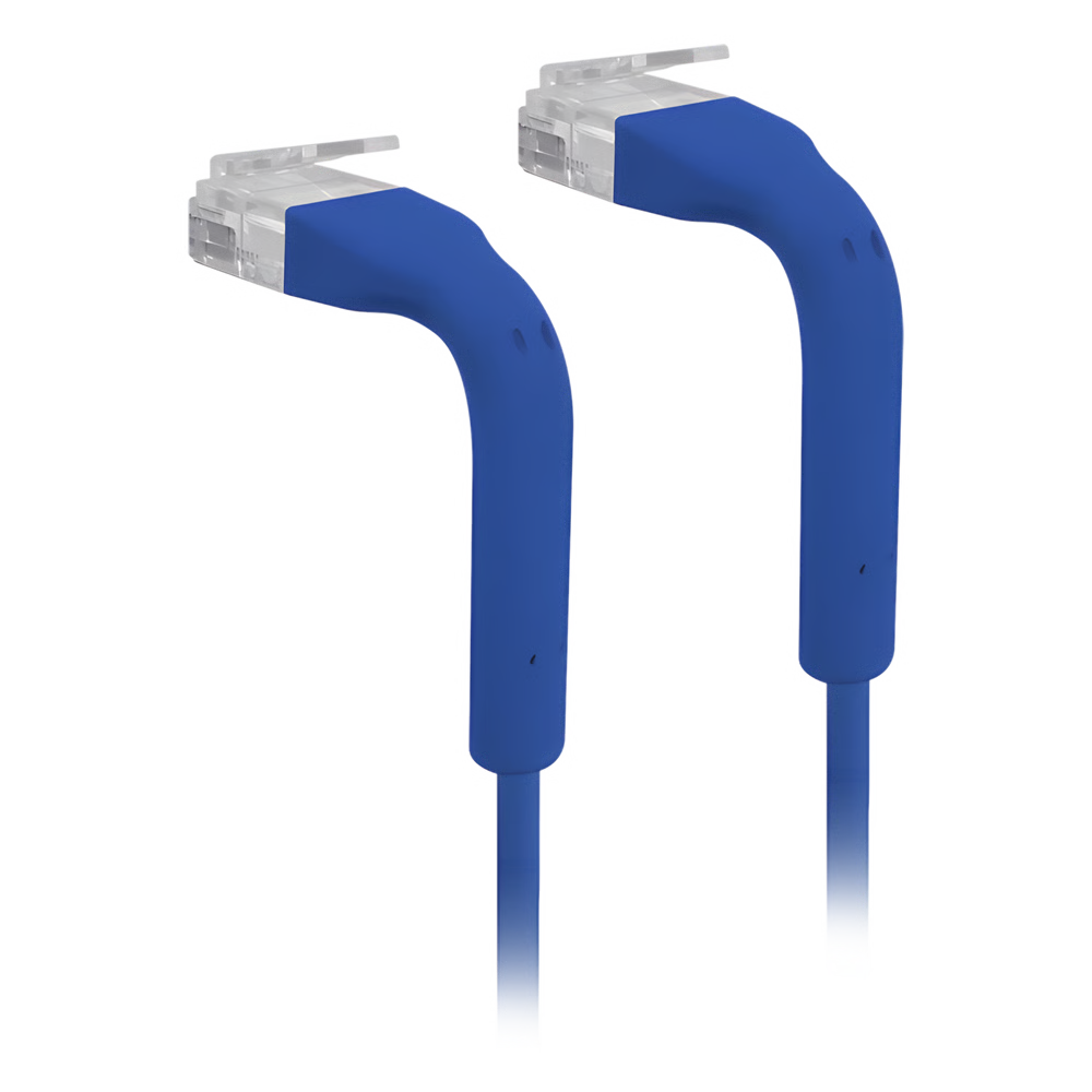 UNIFI PATCH CABLE CAT6 ULTRADELGADO GBE CON BOTAS FLEXIBLES, COLOR AZUL, 0.3 METROS (0.98 PIES)