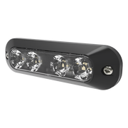 LUZ AUXILIAR DE 4 LED, ROJO/CLARO, LENTE TRANSPARENTE