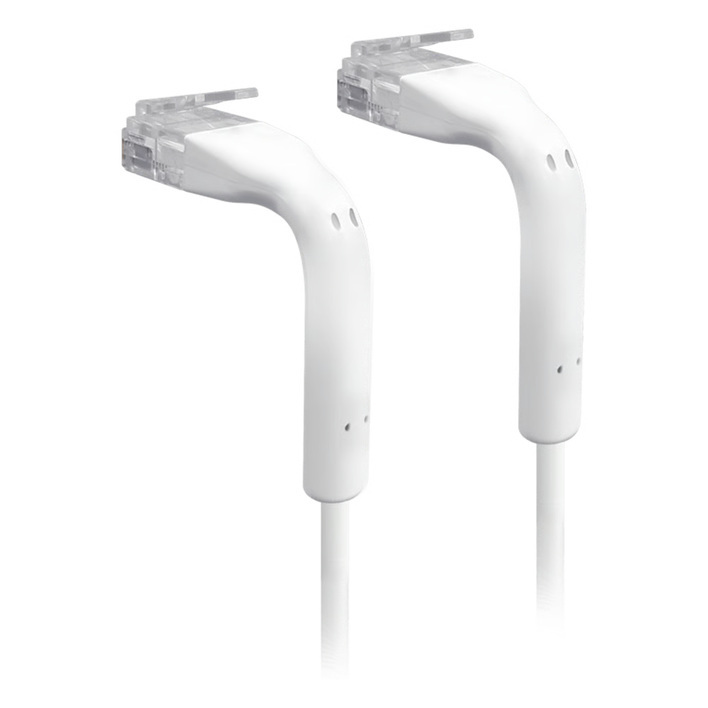 UNIFI PATCH CABLE CAT6 ULTRADELGADO GBE CON BOTAS FLEXIBLES, COLOR BLANCO, 0.3 METROS (0.98 PIES)