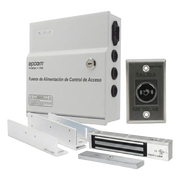 KIT PARA CONTROL DE ACCESO INCLUYE FUENTE DE 12VCD / SOPORTA BATERÍA DE RESPALDO/ CHAPA MAGNÉTICA DE 600LBS / MONTAJES L Y Z / BOTÓN DE SALIDA  / CERTIFICACIÓN UL Y ETL