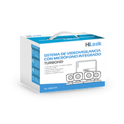 (MICRÓFONO INTEGRADO) KIT TURBOHD 1080P LITE / DVR 4 CANALES / AUDIO POR COAXITRON / 4 CÁMARAS BALA DE POLICARBONATO CON MICRÓFONO INTEGRADO