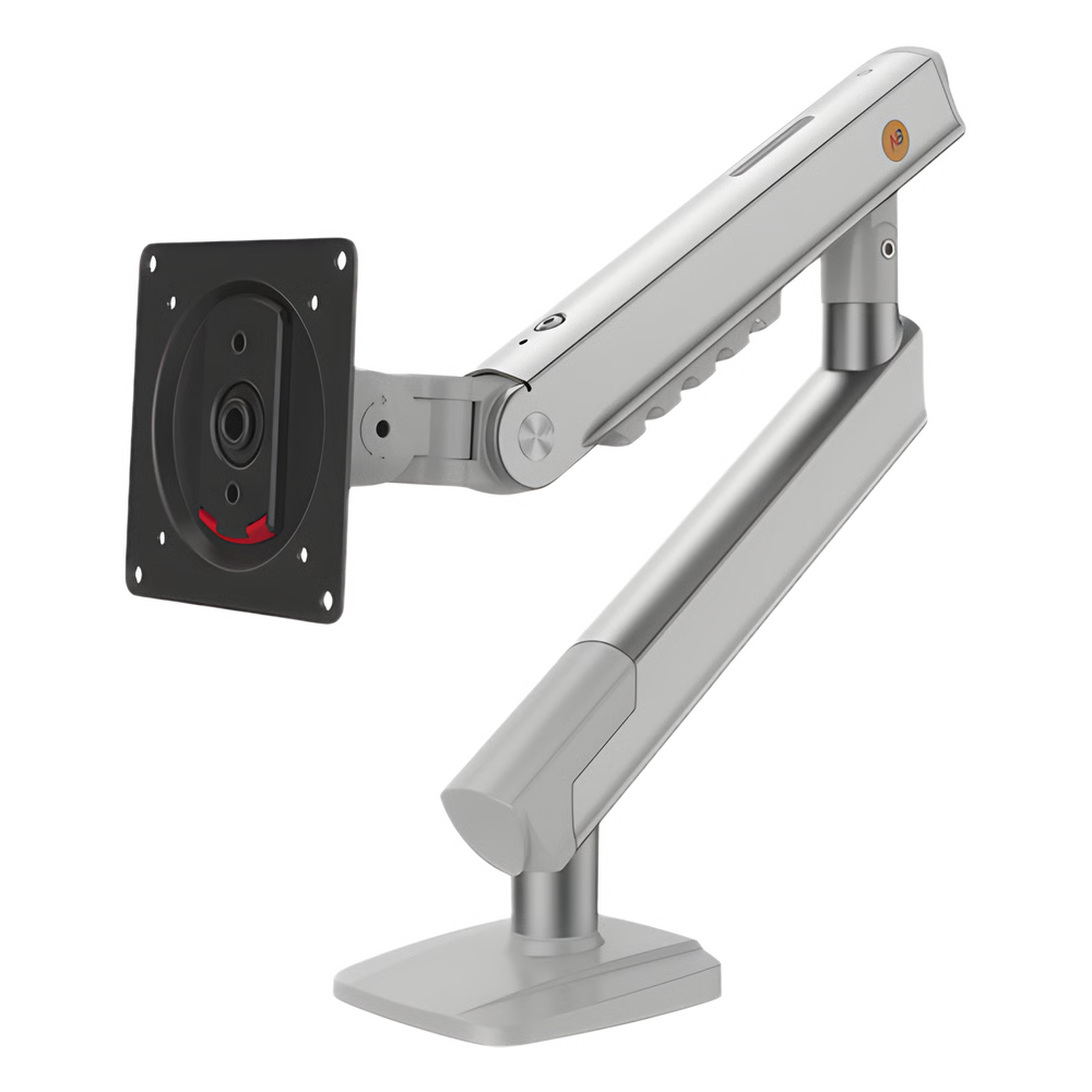 BRAZO ERGONÓMICO PARA MONITOR A5-XS / SOPORTE 17\" A 32\" / VESA 75X75 Y 100X100 MM / CARGA 2-7 KG (4.4-15.4 LBS) / AJUSTE DE TENSIÓN / ROTACIÓN ±90° / COLOR BLANCO / INSTALACIÓN ABRAZADERA O PASACABLES