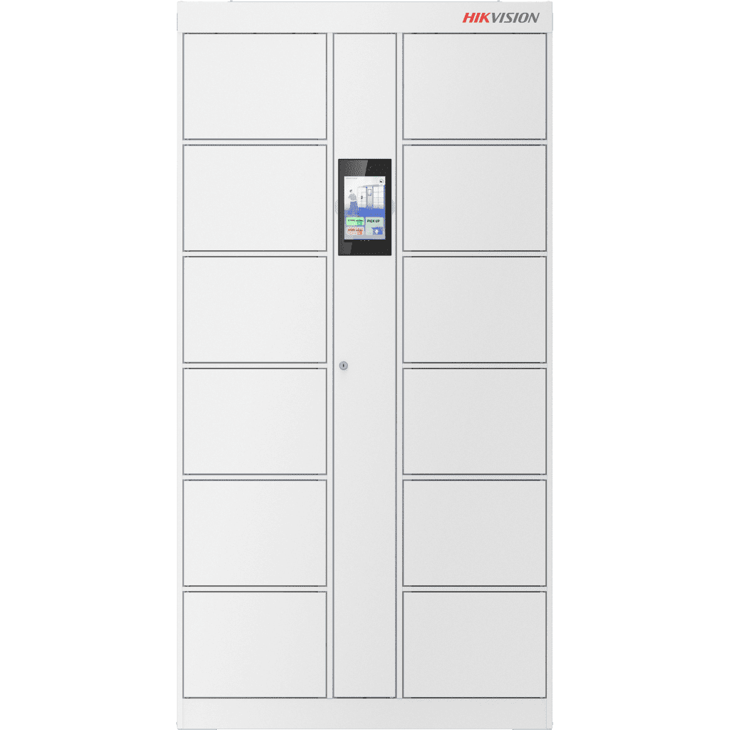 LOCKER INTELIGENTE DE 12 ESPACIOS CON RECONOCIMIENTO FACIAL INCLUIDO DE 8" / MAESTRO / USO PARA VISITANTES Y/O EMPLEADOS / FÁCIL USO Y PUESTA EN MARCHA-Gabinetes y Cajas-HIKVISION-Bsai Seguridad & Controles