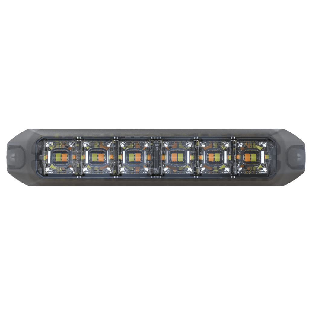 LUZ AUXILIAR MOLDEABLE DE 12 LED, ROJO/CLARO, LENTE TRANSPARENTE, SAE