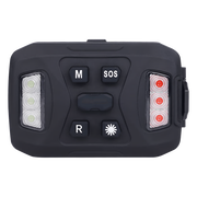 LUZ AUXILIAR RECARGABLE, 26 LEDS, ROJO/AZUL/BLANCO, INCLUYE CLIP Y BASE MAGNÉTICA