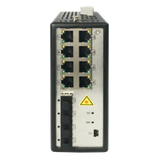 SWITCH GIGABIT POE+ / INDUSTRIAL / ADMINISTRABLE / 8 PUERTOS GIGABIT POE+ (30 W) / 4 PUERTOS SFP / 250 W TOTAL / 48 A 57 VCD / IDEAL PARA PROYECTOS