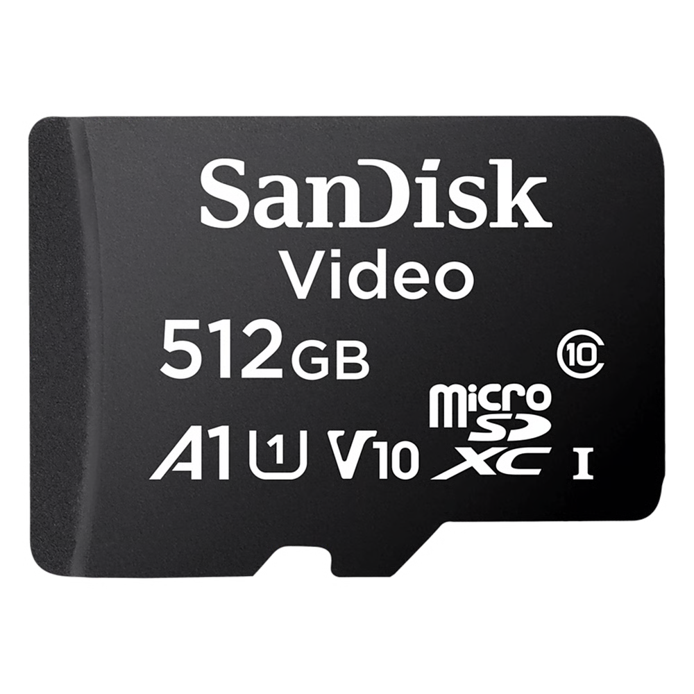 MEMORIA MICROSD SANDISK 512GB / ALTA RESISTENCIA / VIDEOVIGILANCIA / CLASE 10