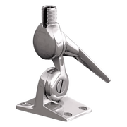 SOPORTE DE MONTAJE DE CREMALLERA DE ACERO INOXIDABLE / DISEÑO SIN TUERCAS / DIENTES DE 5 GRADOS PARA AJUSTES FINOS / RANURA ESPECIAL PARA CABLE / LIBERACIÓN DE ACCIÓN RÁPIDA / SUPERFICIES INCLINADAS / ROSCAS ESTÁNDAR 1-1