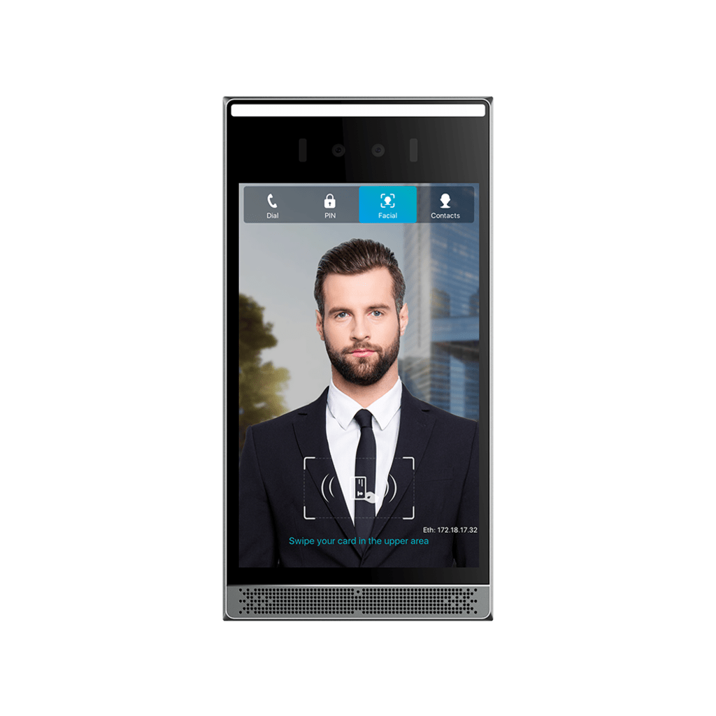 VIDEOPORTERO IP SIP CON RECONOCIMIENTO FACIAL, 8" IPS, 10,000 ROSTROS, ANTI-SUPLANTACIÓN, IP66/IK07, POE-VoIP - Telefonía IP - Videoconferencia-FANVIL-Bsai Seguridad & Controles