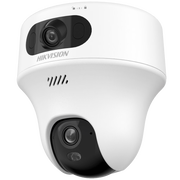 TURRET PT  IP DE DOBLE LENTE DE 6 MEGAPIXEL / LENTE 2.8 MM / DUAL LIGHT (20 MTS IR + 15 MTS LUZ BLANCA) / WI-FI / IP54 / DWDR  / H.265 / AUDIO BIDIRECCIONAL (MICRÓFONO Y BOCINA)