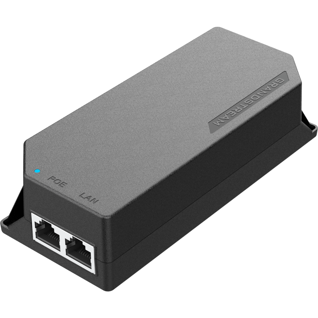 POE INJECTOR GRANDSTREAM 15W MULTIGIGABIT / COMPATIBLE CON IEEE 802.3AF / 1X 2.5GBPS RJ45 LAN IN / 1X 2.5GBPS RJ45 LAN OUT CON POE 15.5W / 100~240VAC / 54VDC / PLUG-AND-PLAY / FCC, CE, RCM, IC