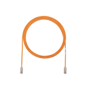 CABLE DE PARCHEO TX6, UTP CAT6, DIÁMETRO REDUCIDO (28AWG), COLOR NARNAJA, 0.30 METROS (1 PIE)