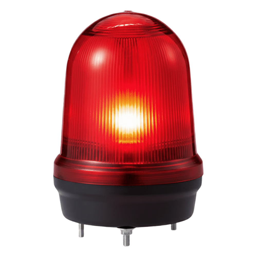 LED CON PATRONES FIJO/INTERMITENTE, ESTROBOSCÓPICO Y SIMULACIÓN ROTATORIO, COLOR ROJO DE 110-220 VCA