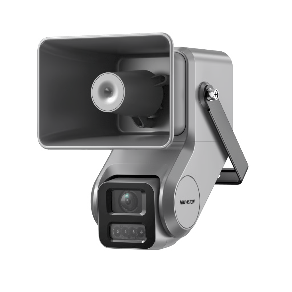 CÁMARA IP 4 MEGAPIXEL + BOCINA IP INTEGRADA / LENTE MOTORIZADO 2.8 A 12 MM / 7 WATTS DE POTENCIA / EXTERIOR IP67 / POE / METAL / DUAL LIGHT  / HIK-CONNECT / IDEAL PARA ALMACENES O BODEGAS Y ZONAS AHISLADAS