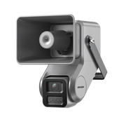 CÁMARA IP 4 MEGAPIXEL + BOCINA IP INTEGRADA / LENTE MOTORIZADO 2.8 A 12 MM / 7 WATTS DE POTENCIA / EXTERIOR IP67 / POE / METAL / DUAL LIGHT  / HIK-CONNECT / IDEAL PARA ALMACENES O BODEGAS Y ZONAS AHISLADAS