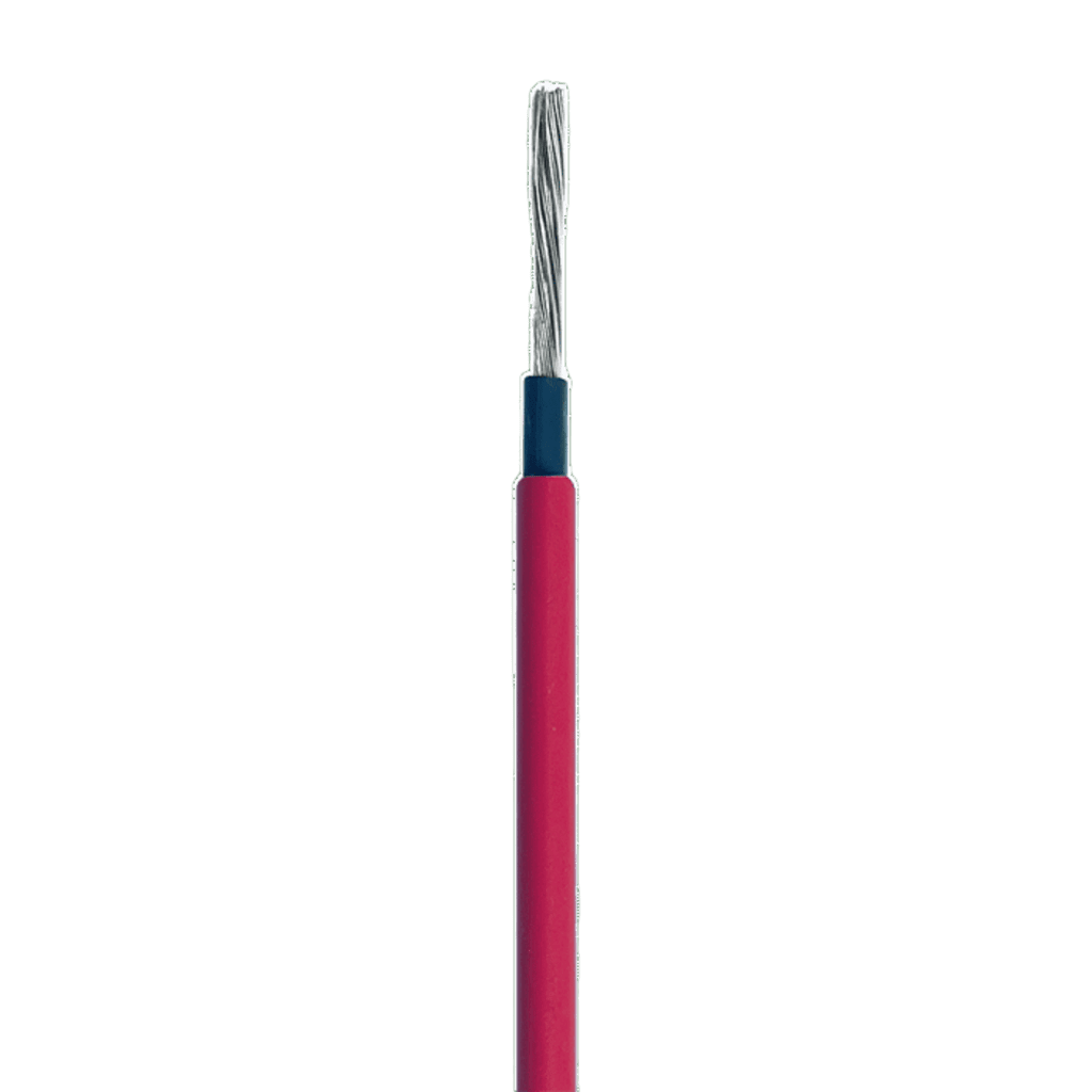 CABLE FOTOVOLTAICO ROJO/ COBRE ESTAÑADO / 4 MM² (12 AWG) / 2000V / ROLLO DE 100 M / / UL 4703 Y TUV