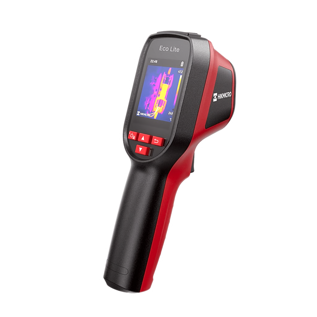 CÁMARA TÉRMICA ECO LITE / DETECTOR DE 96 × 96 PÍXELES / MEDICIÓN DE -20 °C A 550 °C / AUTONOMÍA 14 HORAS / DISEÑO COMPACTO IP54 / IDEAL PARA HOGAR