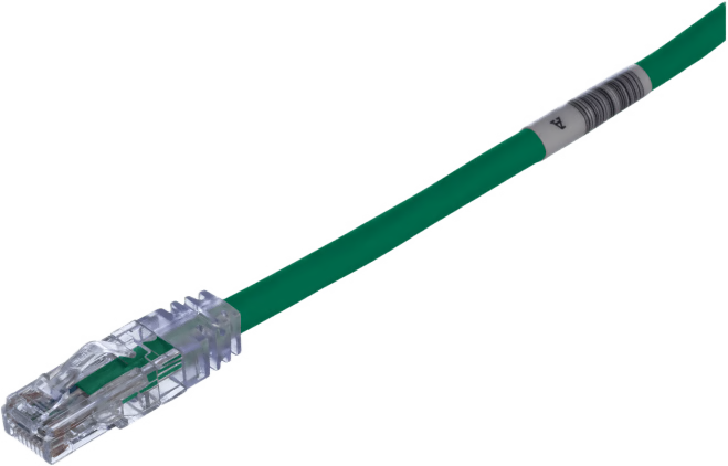 CABLE DE PARCHEO TX6, UTP CAT6, 24 AWG, CM, COLOR VERDE, 3.05 METROS (10 PIES)
