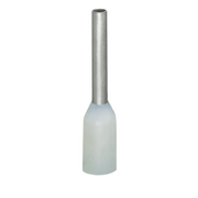 MANGUITO TERMINAL / 0.5 MM² (20 AWG) / CAMISA PLÁSTICA ESTÁNDAR / LONGITUD 14 MM (0.55 IN) / COBRE ELECTROLÍTICO CINCADO GALVANIZADO / BLANCO / DIN 46228 PARTE 4 / PAQUETE 1000 UDS