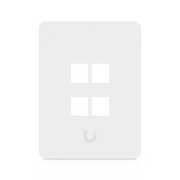 PLACA DE PARED VERTICAL UNIVERSAL PARA KEYSTONE DE 4 PUERTOS CON CUBIERTA PINTABLE, ACABADO PERSONALIZABLE, PAQUETE CON 4 PIEZAS