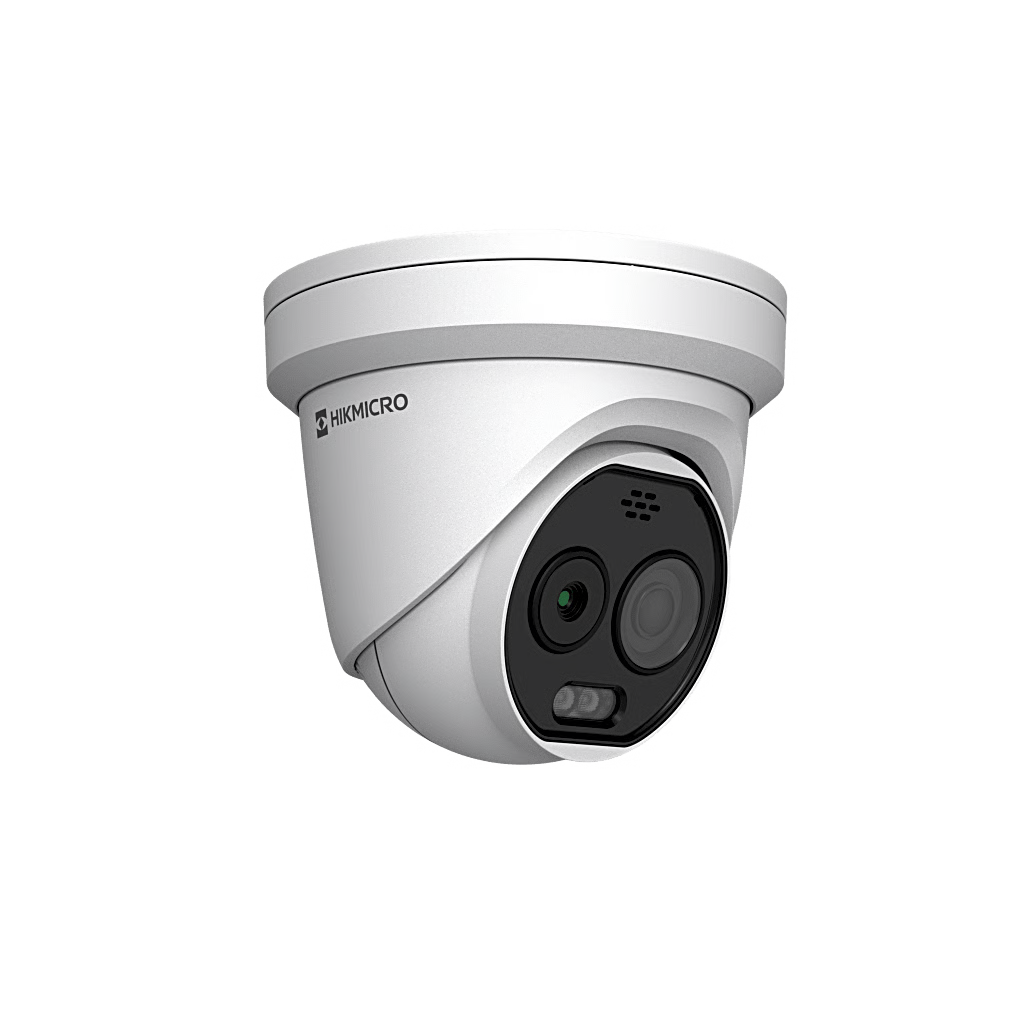 TURRET IP BIESPECTRAL (TÉRMICA + ÓPTICA) / SENSOR TÉRMICO 256X192 / SENSOR ÓPTICO 4MP / DETECCIÓN DE TEMPERATURA (-20°C A 150°C) / IA CON MODELO GUANLAN / LUZ HÍBRIDA INTELIGENTE / POE / IP66 / SIRENA Y LU