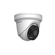 TURRET IP BIESPECTRAL (TÉRMICA + ÓPTICA) / SENSOR TÉRMICO 256X192 / SENSOR ÓPTICO 4MP / DETECCIÓN DE TEMPERATURA (-20°C A 150°C) / IA CON MODELO GUANLAN / LUZ HÍBRIDA INTELIGENTE / POE / IP66 / SIRENA Y LU