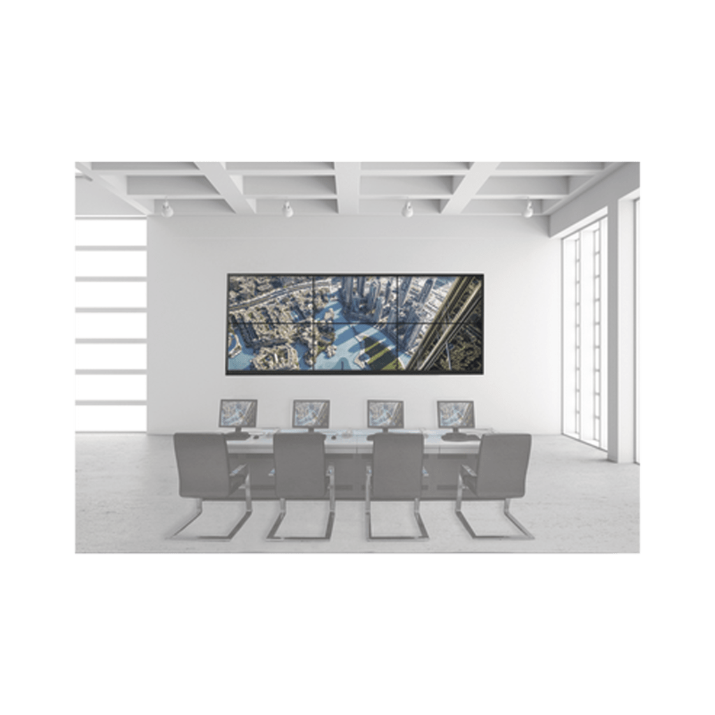 KIT VIDEOWALL 3X2 / INCLUYE 6 PANTALLAS DE 55" / DECODER / BASE DE PISO / ACCESORIOS DE INSTALACIÓN-Monitores Pantallas y Mobiliario-HIKVISION-Bsai Seguridad & Controles