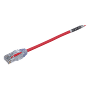 CABLE DE PARCHEO TX6, UTP CAT6, DIÁMETRO REDUCIDO (28AWG), COLOR ROJO, 4.57 METROS (15 PIES)