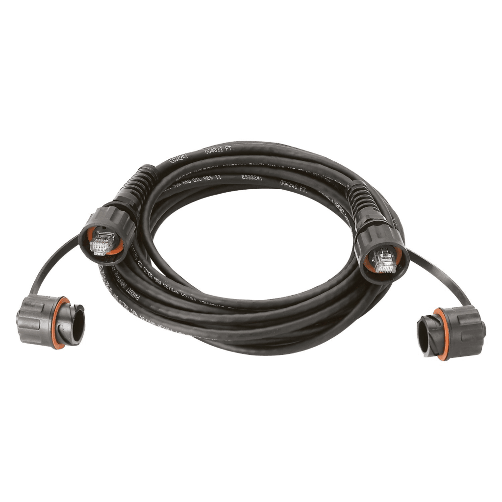 PATCH CORD CAT6A INDUSTRIALNET, UTP, CON PLUG INDUSTRIAL Y TAPA EN CADA EXTREMO, 1 METRO (3.28 PIES)