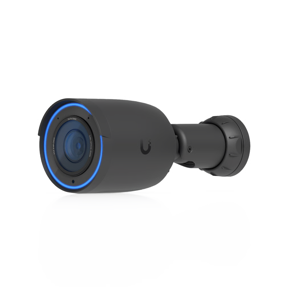UNIFI PROTECT G6 PRO BULLET – CÁMARA 4K POE+ TODO CLIMA CON MOTOR DE IA MULTI-TOPS, ZOOM ÓPTICO 2.36× Y SENSOR CMOS 1/1.2, QUE OFRECE UN DESEMPEÑO SOBRESALIENTE EN ENTORNOS DE BAJA ILUMINACIÓN