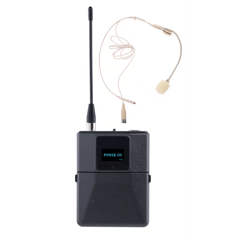 HEADSET MICROFONO DIGITAL INALÁMBRICO EP-59S / BANDA U 540-690 MHZ / TECNOLOGÍA DIGITAL PI/4-DQPSK / TRANSMISIÓN ESTABLE ANTINTERFERENCIAS / AUTONOMÍA 10 HORAS / DISPLAY OLED / POTENCIA AJUSTABLE HASTA 10 DBM