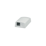 CAJA DE MONTAJE EN SUPERFICIE, PARA 2 MODULOS MINI-COM, COLOR BLANCO