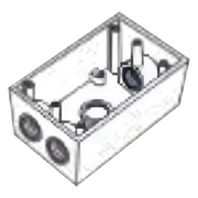 CAJA CONDULET FS DE 3/4" ( 19.05 MM ) CON CUATRO BOCAS A PRUEBA DE INTEMPERIE.