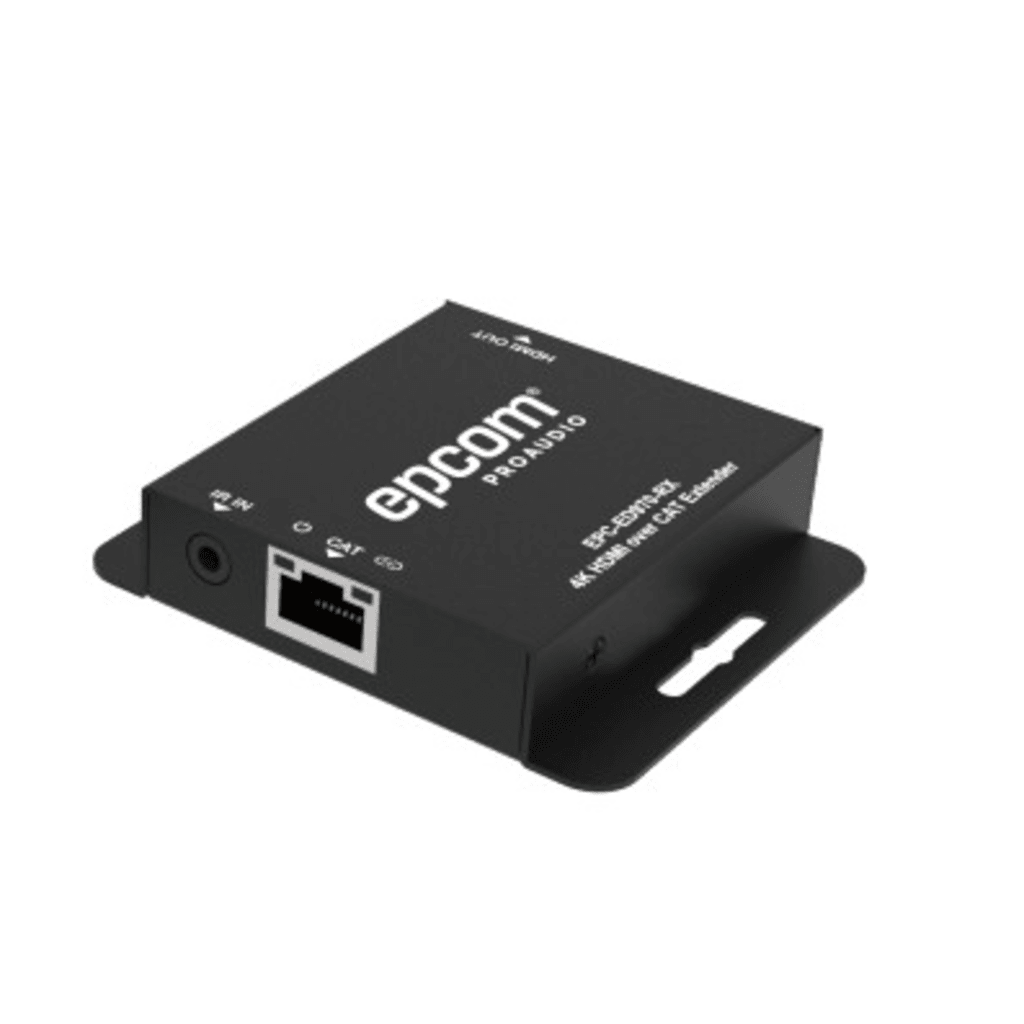 RECEPTOR HDMI EXTENSOR | COMPATIBLE CON EPC-ED970-TX, EPC-SP914C70-TX Y EPC-SP918C70-TX | TRANSMISIÓN HASTA 70 M EN 1080P Y 40 M EN 4K30 | SOPORTE HDCP 1.4 Y DVI 1.0 | CONEXIÓN CAT5E/CAT6 | CONTROL IR UNIDIRECCIONAL | PUERTO LOOP HDMI