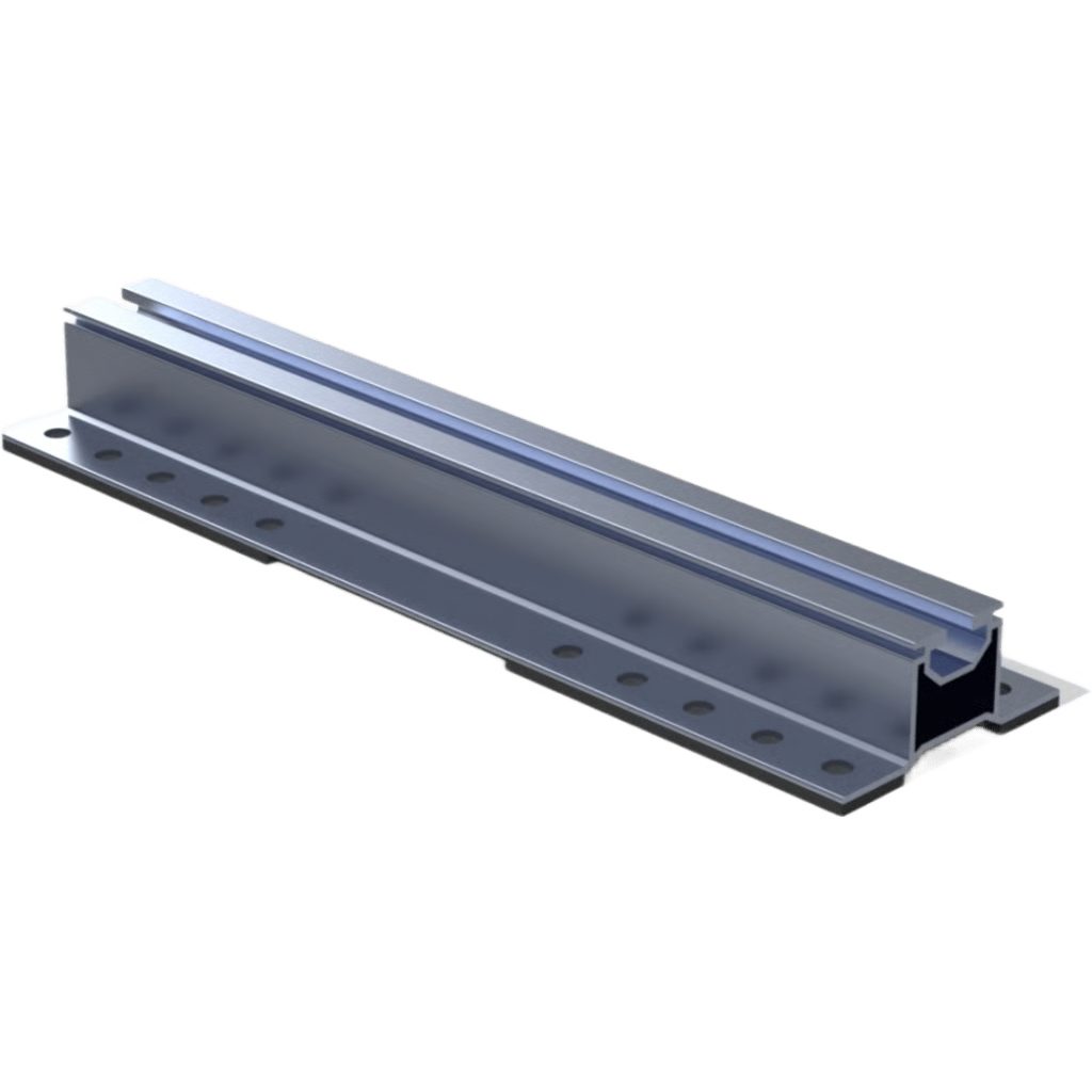 RIEL DE MONTAJE SOLAR / S RAIL 28 / ALUMINIO SERIE 6000 / PROTECCIÓN EPDM / 280 MM / 235 G