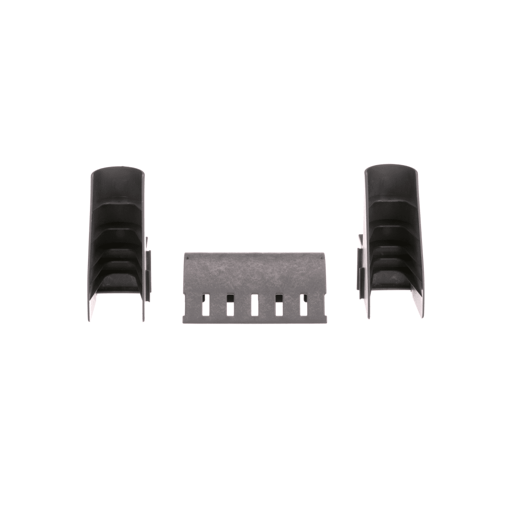KIT DE BAJADA DE CABLES PARA CHAROLA TIPO ESCALERILLA, CON CONTROL DE RADIO DE CURVATURA, FABRICADO EN NYLON 6.6, COLOR NEGRO