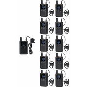 KIT PARA GUÍA TURÍSTICO DE 1 TRANSMISOR Y 10 RECEPTORES