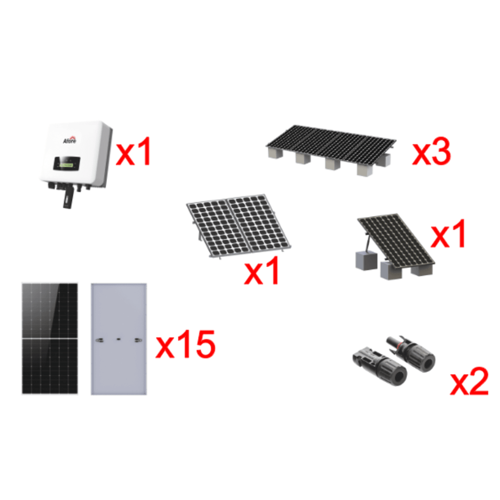 KIT SOLAR INTERCONEXION / 9KW 220VCA / INVERSOR AFORE / MONTAJE INCLUIDO-Energía Solar-AFORE-Bsai Seguridad & Controles