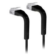 UNIFI PATCH CABLE CAT6 ULTRADELGADO GBE CON BOTAS FLEXIBLES, COLOR NEGRO, 0.3 METROS (0.98 PIES)