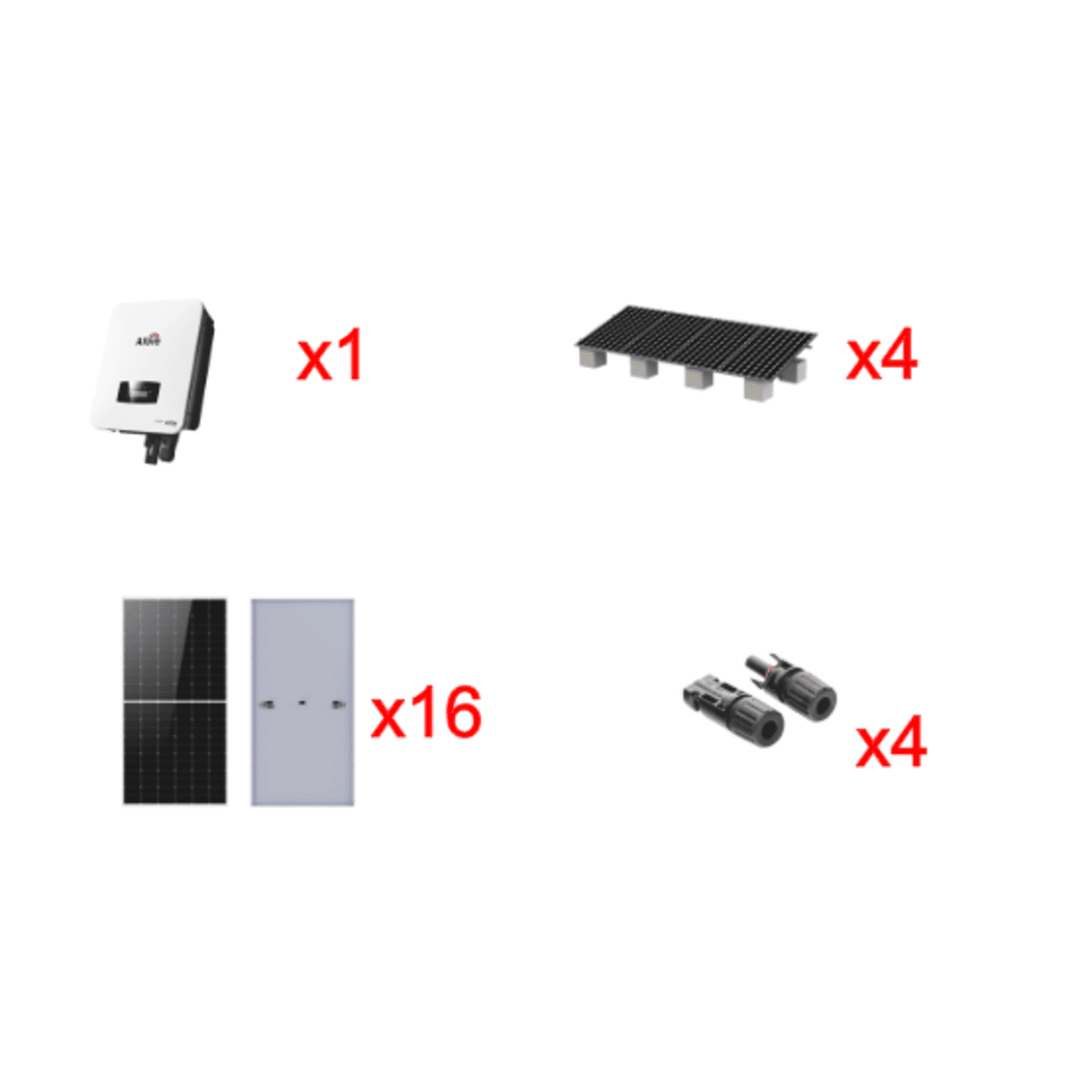 KIT SOLAR INTERCONEXION / 10KW 220VCA / INVERSOR AFORE / MONTAJE INCLUIDO-Energía Solar-AFORE-Bsai Seguridad & Controles
