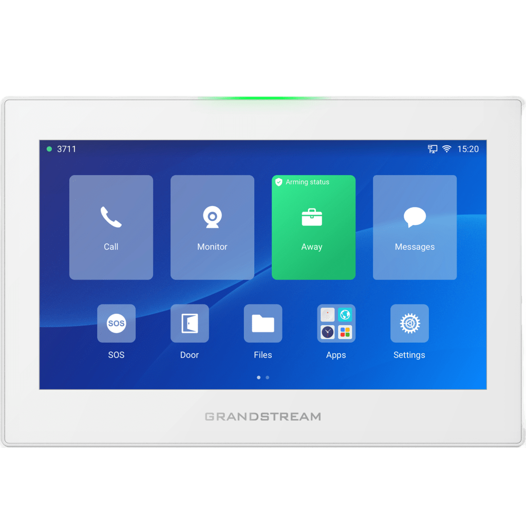 ESTACIÓN DE INTERCOMUNICACIÓN SIP CON WI-FI 6, BLUETOOTH Y CONTROL TOTAL PARA AGENDAMIENTO DE SALAS Y EDIFICIOS INTELIGENTES (COLOR BLANCO)-Videoporteros e Interfonos-GRANDSTREAM-Bsai Seguridad & Controles