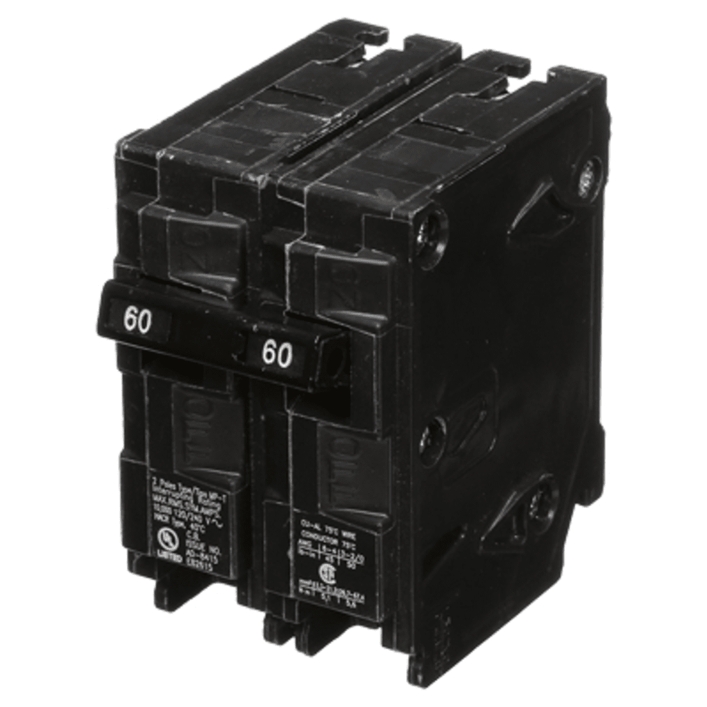 INTERRUPTOR AUTOMÁTICO ENCHUFABLE TIPO QP 2 POLOS, 60 AMP-Área Eléctrica-SIEMENS-Bsai Seguridad & Controles