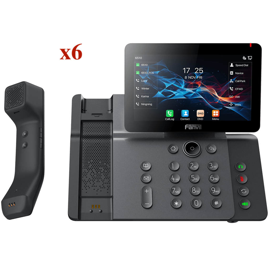 KIT MODELO V66PRO ¡LLÉVATE 6 TELÉFONOS POR EL PRECIO DE 3!-VoIP - Telefonía IP - Videoconferencia-FANVIL-Bsai Seguridad & Controles