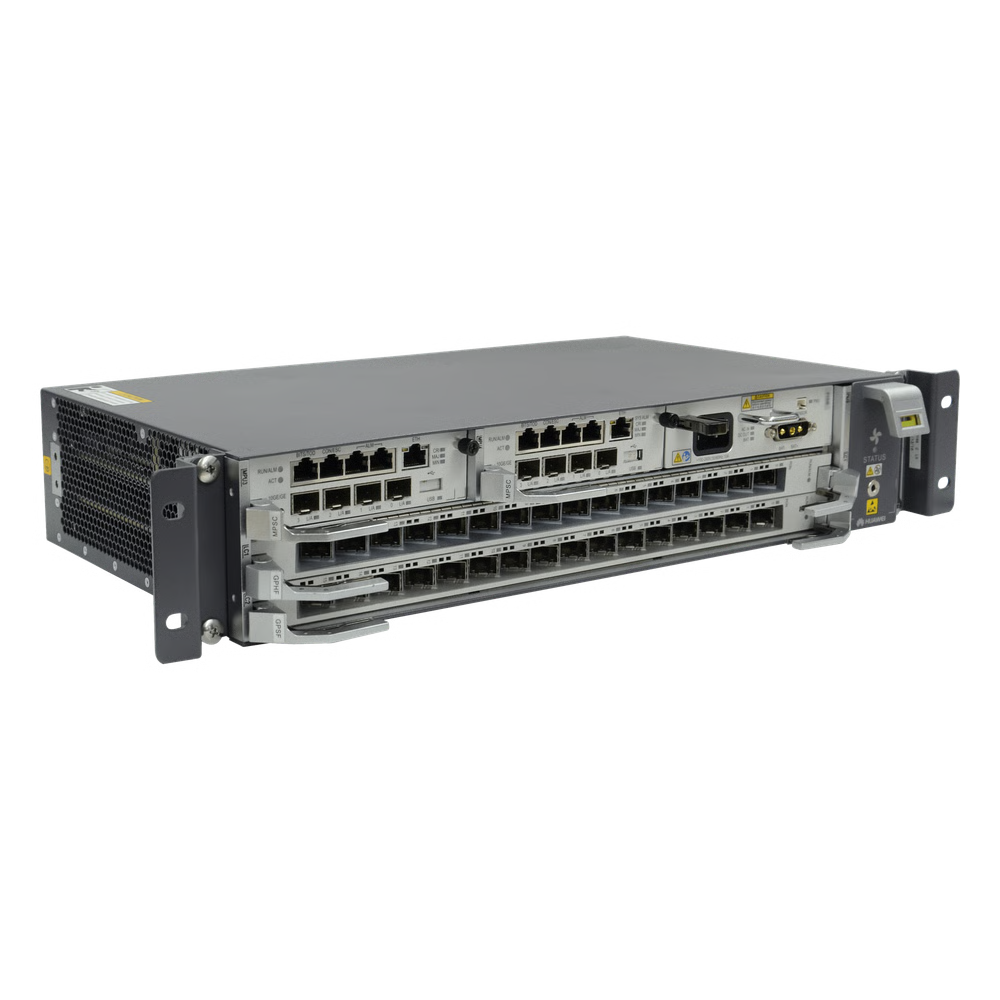 OLT GPON OPTIXACCESS CARRIER CLASS CON 1 TARJETA DE 16 PUERTOS GPON C++, 2 RANURAAS, 1 FUENTE DE ALIMENTACIÓN AC, 2 UR