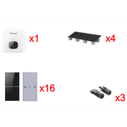 KIT SOLAR INTERCONEXION  / 10KW  220VCA / INVERSOR GROWATT / MONTAJE INCLUIDO