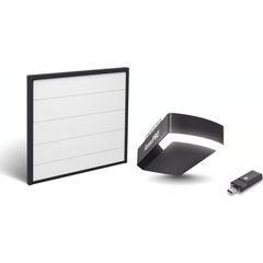 KIT PUERTA DE GARAGE 18X7 PIES (5.49 X 2.13 M) / MOTOR DC 1/2 HP / INSULADA / ACTIVACIÓN WIFI / HASTA 50 CONTROLES / LÁMINA CALIBRE 26 [KIT-DOOR-187]