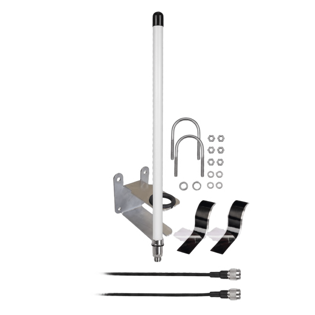 ANTENA LORA OMNIDIRECCIONAL PARA EXTERIOR / 6 DBI / 863-928 MHZ / DIPOLO COLINEAL / IP67 / PROTECCIÓN DC GROUND / RESISTENCIA AL VIENTO 240 KM/H (150 MPH) / CABLE LMR195 1 M (3.28 FT)