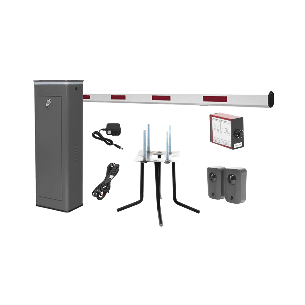 KIT COMPLETO BARRERA DERECHA XBS CON CORONA LED / BRAZO DE 5.5 METROS / INCLUYE SENSOR DE MASA, TRANSFORMADOR, LAZO MAGNÉTICO, ANCLA, FOTOCELDAS Y 2 CONTROLES INALÁMBRICOS-Acceso Vehicular-ACCESSPRO-Bsai Seguridad & Controles