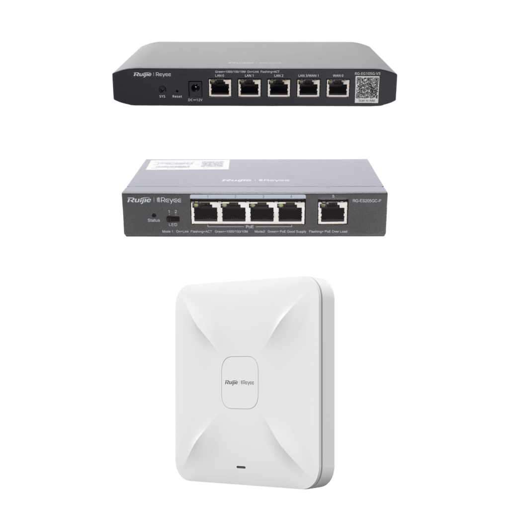 EQUIPOS RUIJIE DEMO IDEAL PARA PROBAR INTEGRACIONES DE REDES Y WIFI 5 CON CCTV